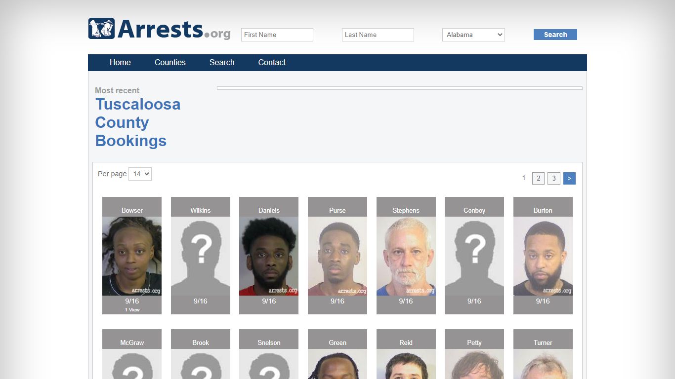 Tuscaloosa County Arrests and Inmate Search