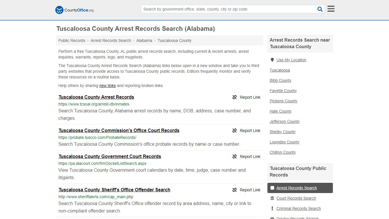 Arrest Records Search - Tuscaloosa County, AL (Arrests & Mugshots)